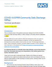COVID-19 EPRR Community Daily Discharge SitRep: Version 2 [Updated 5th May 2021]